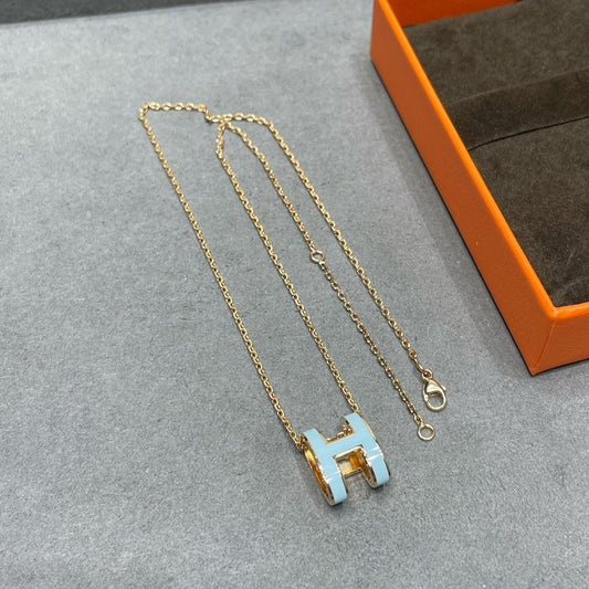 [Baslove] POP ​​H HIMMELBLAU HALSKETTE