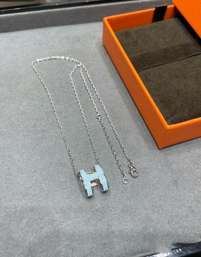 [Baslove] POP ​​H HIMMELBLAU HALSKETTE