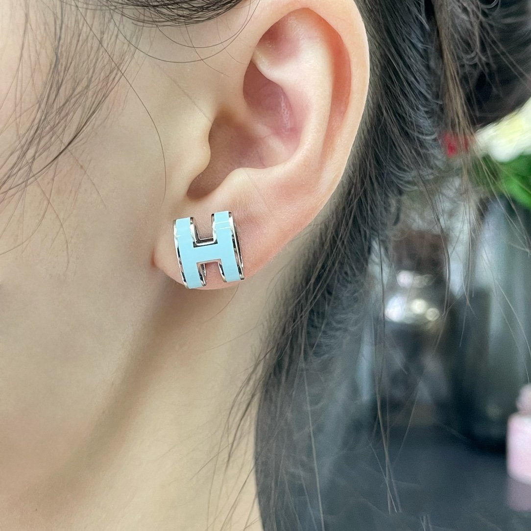 [Baslove] POP ​​H HIMMELBLAU OHRSTECKER