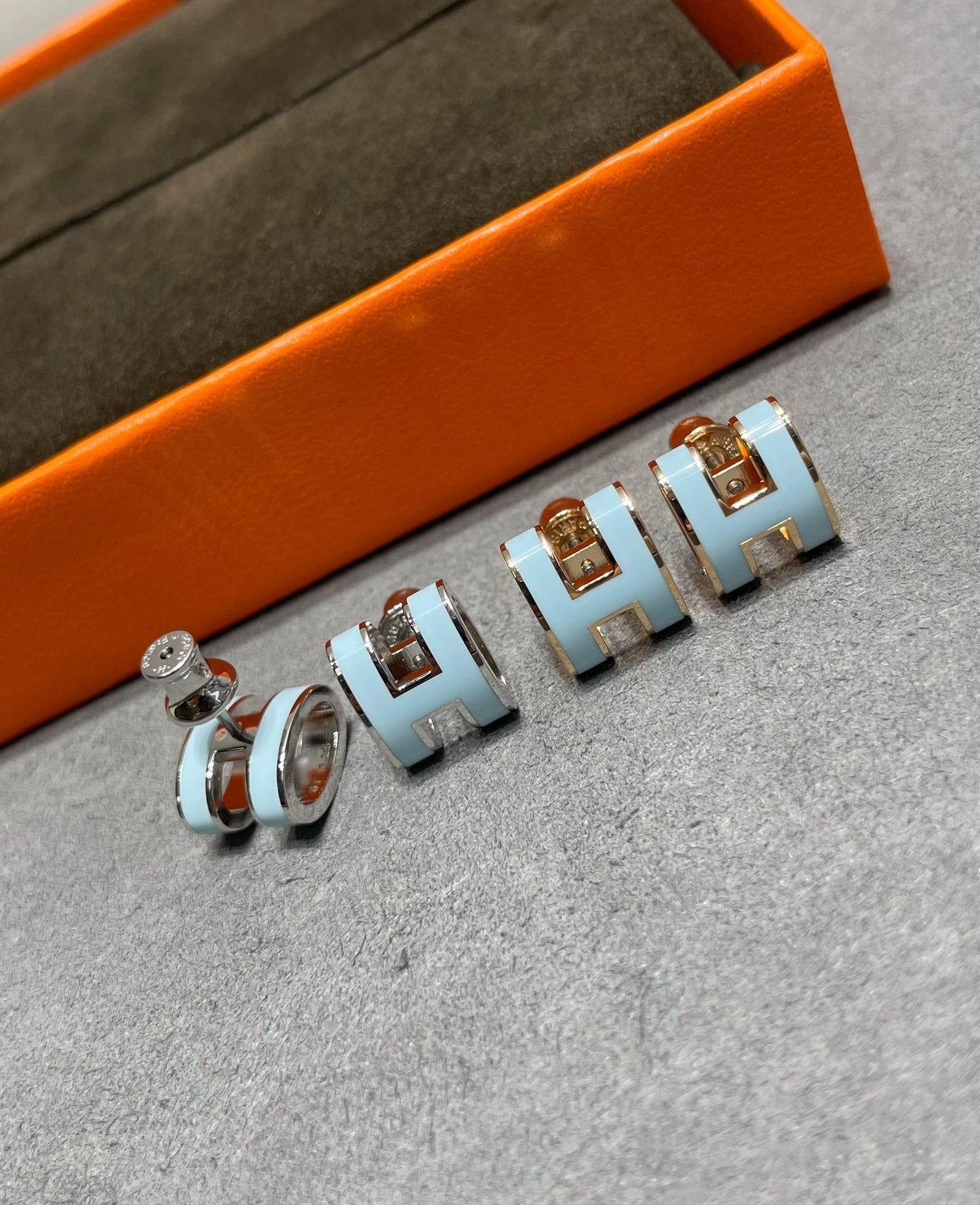 [Baslove] POP ​​H HIMMELBLAU OHRSTECKER