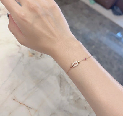 [Baslove]FORCE 10 DIAMANTKETTENGLIEDER ARMBAND ROSGOLD