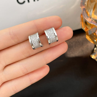 [Baslove]ZERO 1 OHRRINGE MIT DIAMANTEN