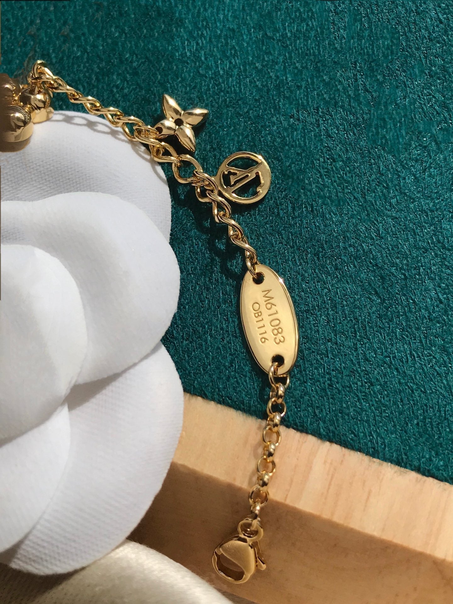 [Baslove]LV BLÜHENDES ROSAGOLD-MOP-ARMBAND
