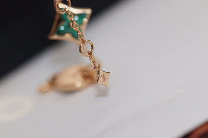 [Baslove]LV STERN UND SONNE 4 MOTIV ROSA GOLD MALACHIT ARMBAND