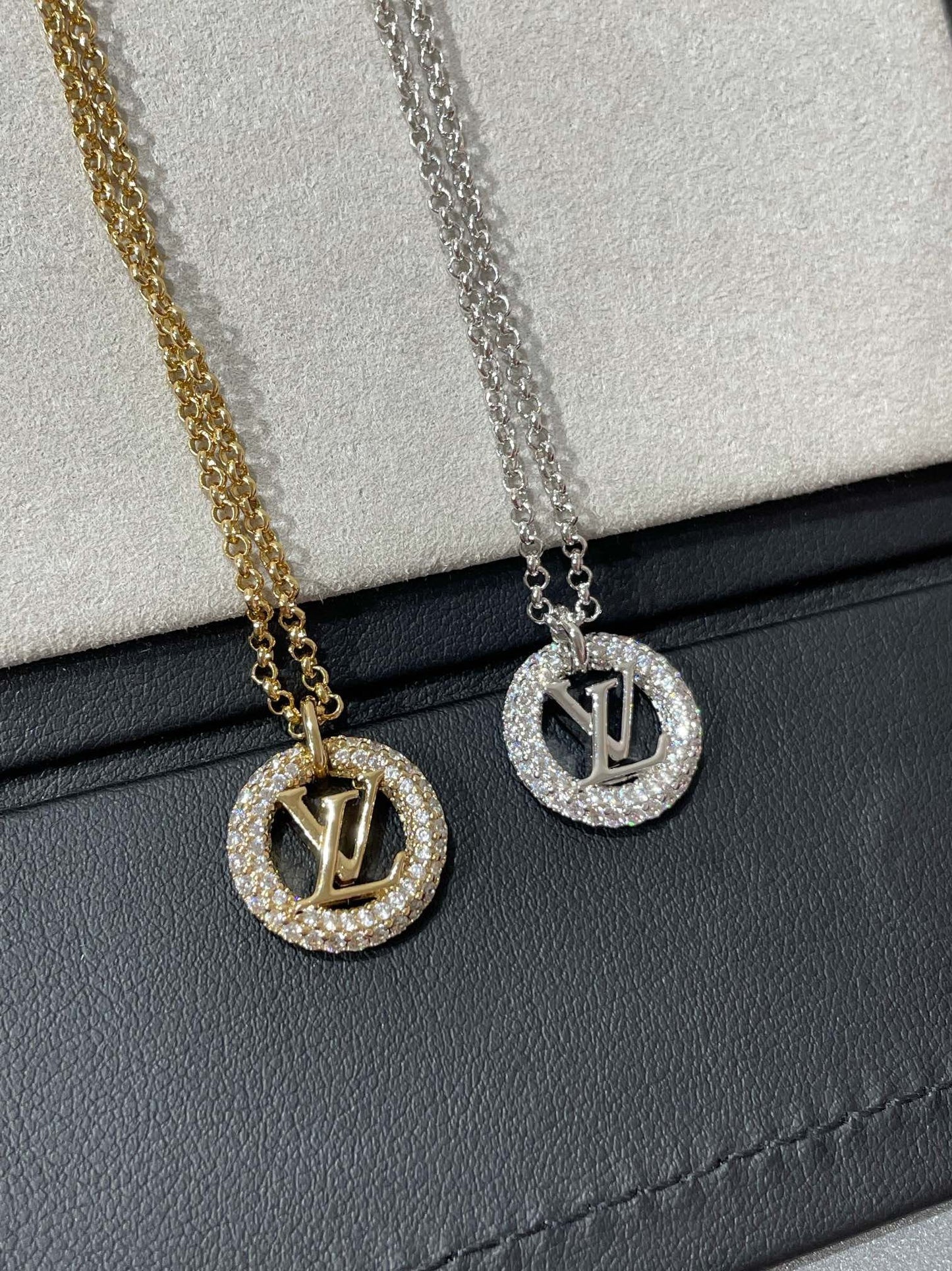 [Baslove]LV BY NIGHT ダイヤモンド パヴェネックレス