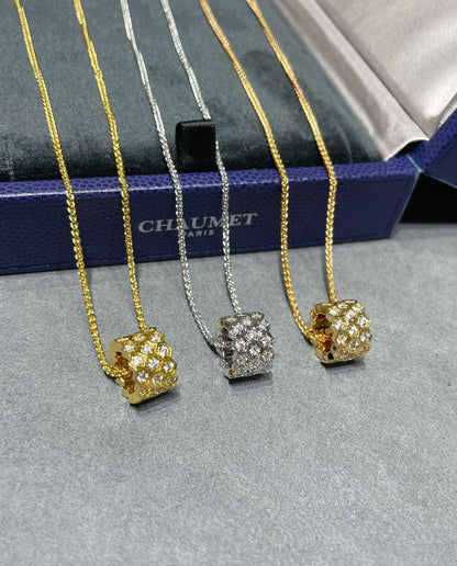 [Baslove] BEE LOVE 3-REIHIGE HALSKETTE MIT DIAMANTEN 