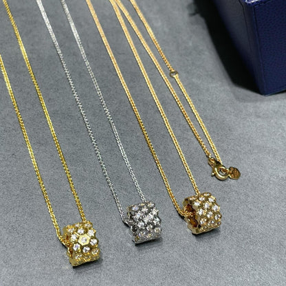 [Baslove] BEE LOVE 3-REIHIGE HALSKETTE MIT DIAMANTEN 