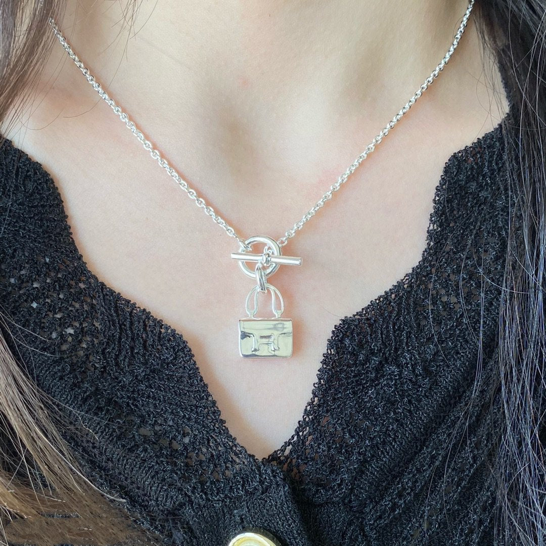 [Baslove]CONSTANCE ANHÄNGER SILBER HALSKETTE