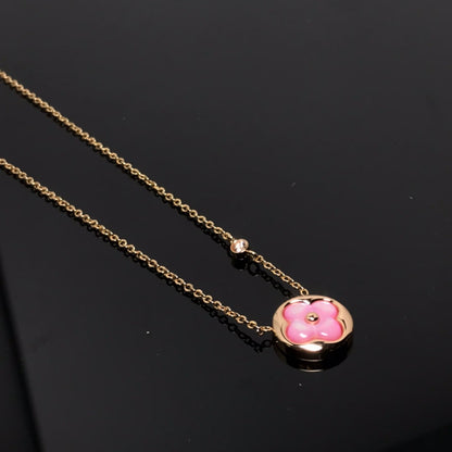 [Baslove]LV FARBE BLOSSOM PINK MOP SUN GOLD HALSKETTE
