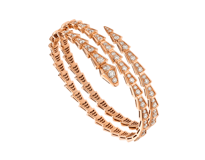 [Baslove]SERPENTI ARMBAND ROTGOLD DIAMANT ZWEIREIHIG