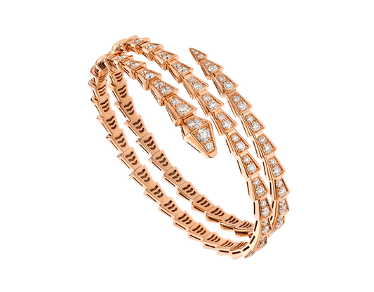 [Baslove]SERPENTI ARMBAND ROTGOLD DIAMANT ZWEIREIHIG