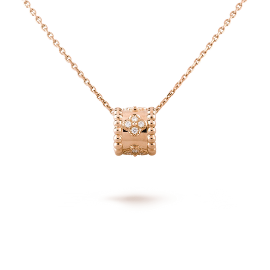 [Baslove]Perle Anhänger Halskette Gold/Roségold