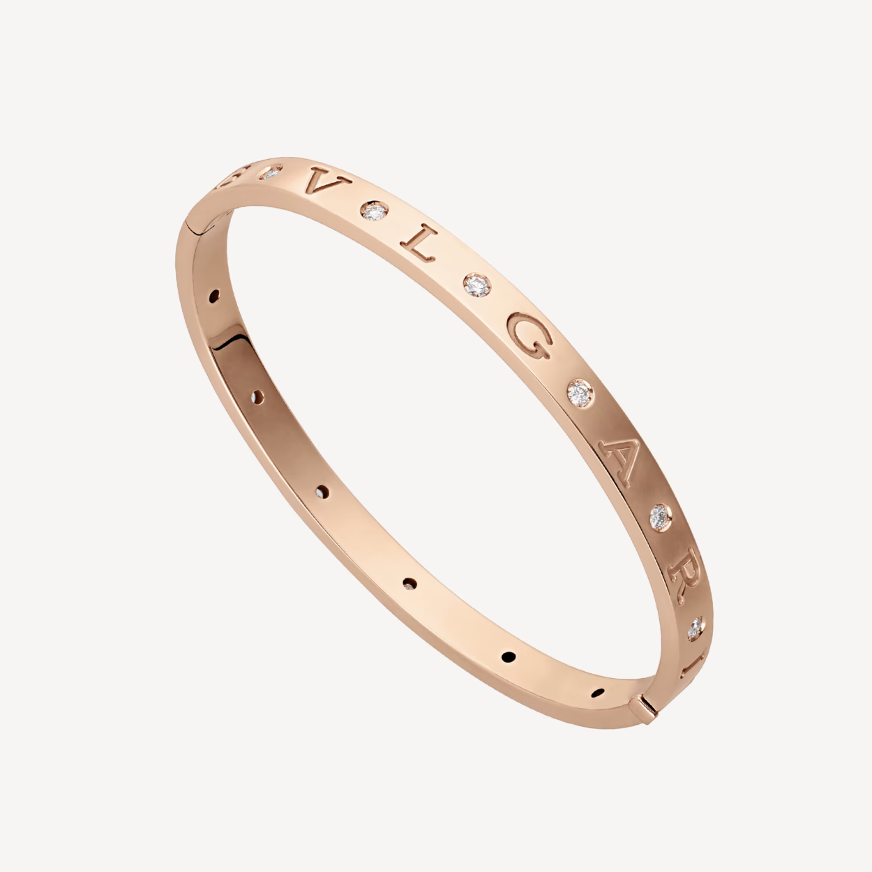[Baslove]ZERO 1 ROSGOLD 12 DIAMANTEN ARMBAND