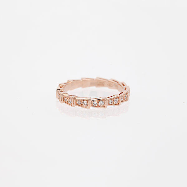 [Baslove]SERPENTI RING ROTGOLD DIAMANT GEPAPERT 3MM