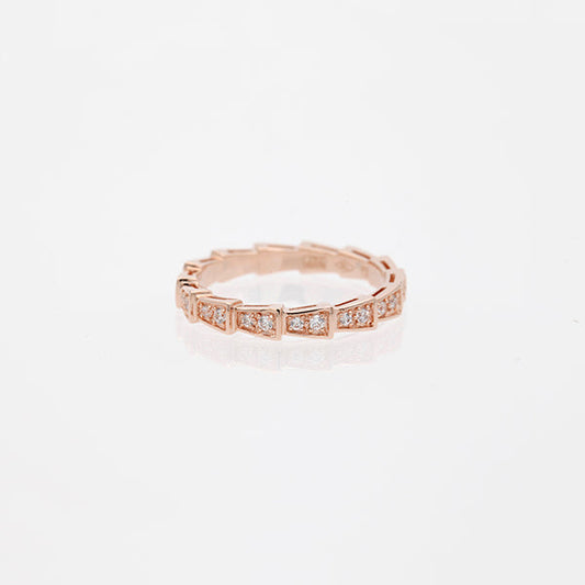 [Baslove]SERPENTI RING ROTGOLD DIAMANT GEPAPERT 3MM