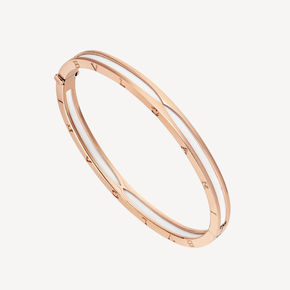 [Baslove]ZERO 1 ROSGOLD MIT WEISSEM KERAMIKARMBAND