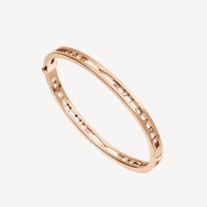 [Baslove]ZERO 1 SPIRAL LOGO ROSA GOLD ARMBAND