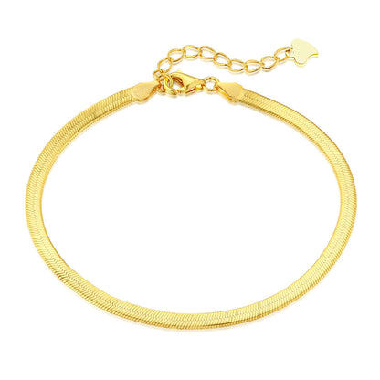 [Violet JW]Flat Snake Bone Chain Blade Necklace
