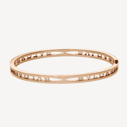 [Baslove]ZERO 1 SPIRAL LOGO ROSA GOLD ARMBAND