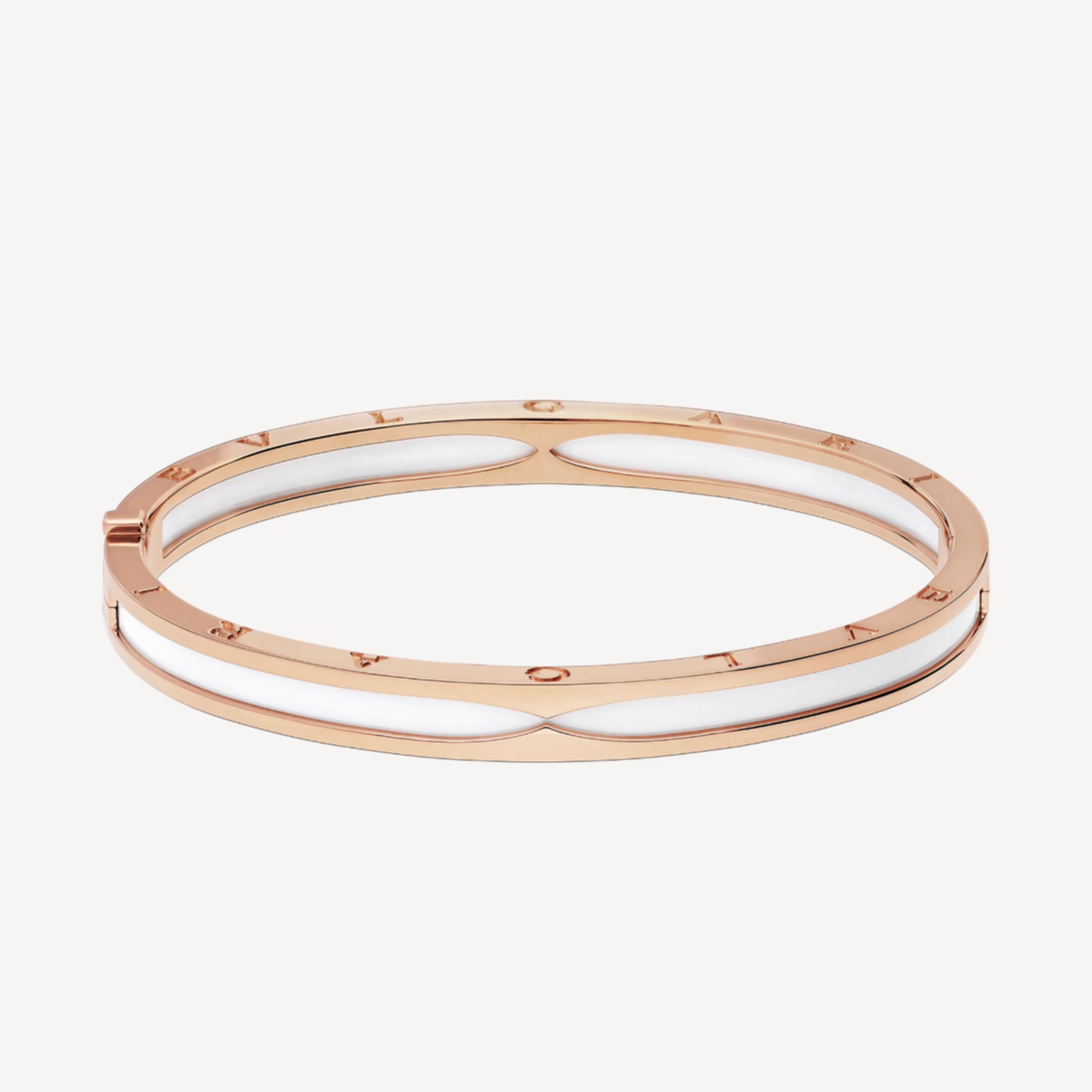 [Baslove]ZERO 1 ROSGOLD MIT WEISSEM KERAMIKARMBAND