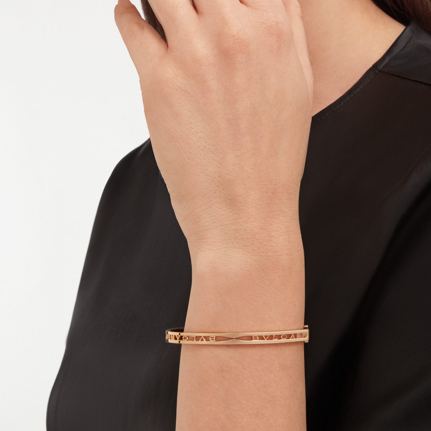[Baslove]ZERO 1 SPIRAL LOGO ROSA GOLD ARMBAND