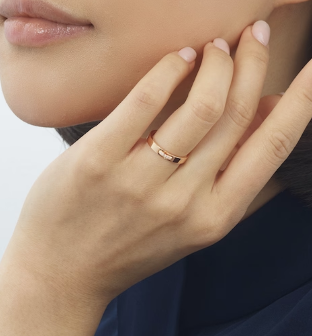 [Baslove]ALLIANCE LIENS VIDENCE DIAMANT 3MM RING