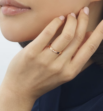 [Baslove]ALLIANCE LIENS VIDENCE DIAMANT 3MM RING