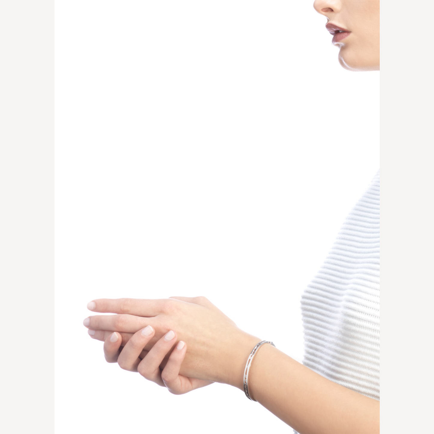 [Baslove]ZERO 1 SPIRAL LOGO SILBERARMBAND