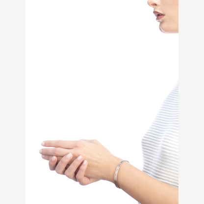 [Baslove]ZERO 1 SPIRAL LOGO SILBERARMBAND
