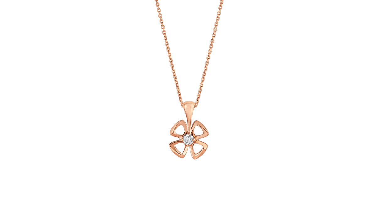 [Violet JW]FIOREVER NECKLACE DIAMOND CENTER