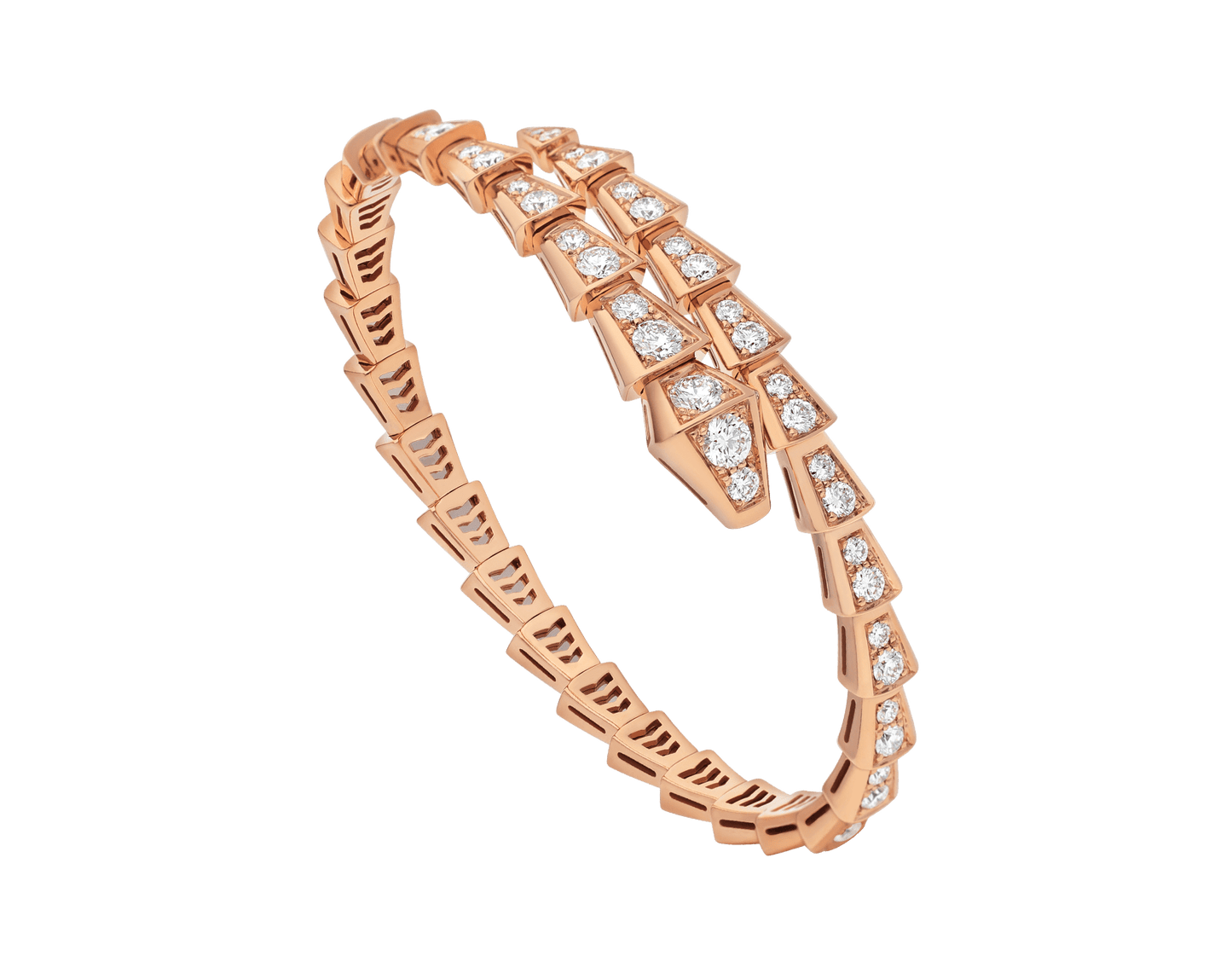 [Baslove]SERPENTI ARMBAND 6,8 MM ROSGOLD DIAMANT 