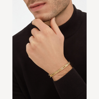 [Baslove]ZERO 1 SPIRAL UND PAVING DIAMANTEN GOLD ARMBAND