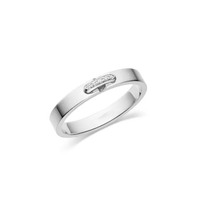 [Baslove]ALLIANCE LIENS VIDENCE DIAMANT 3MM RING