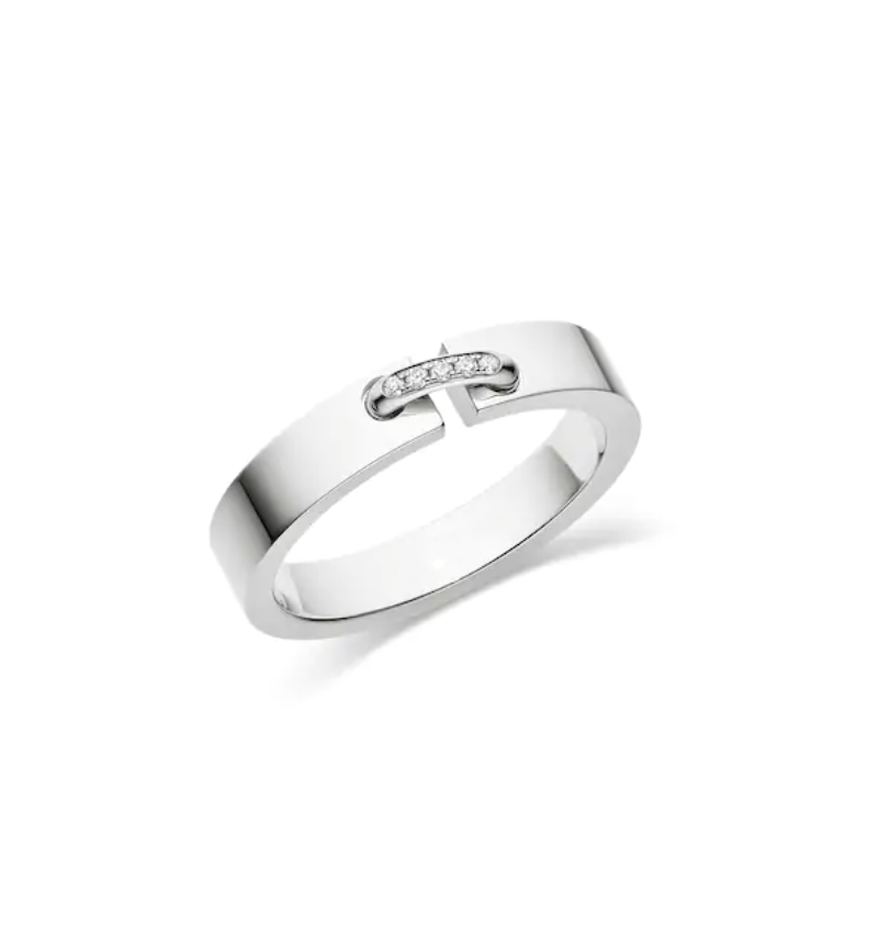 [Baslove]ALLIANCE LIENS VIDENCE DIAMANT 4MM RING