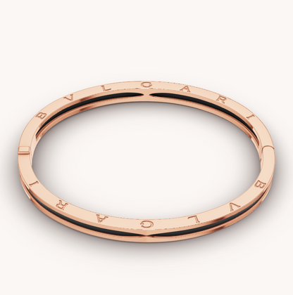 [Baslove]ZERO 1 ROSGOLD MIT SCHWARZEM KERAMIKARMBAND