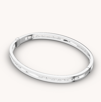 [Baslove]ZERO 1 SPIRAL LOGO SILBERARMBAND