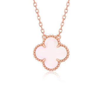 [Baslove]CLOVER 15MM ROSA PERLMUTT EINZELNE BLUMENKETTE