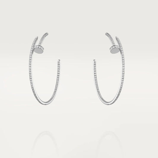 [Baslove]JUSTE OHRRINGE VOLLER DIAMANTEN 1,8 MM