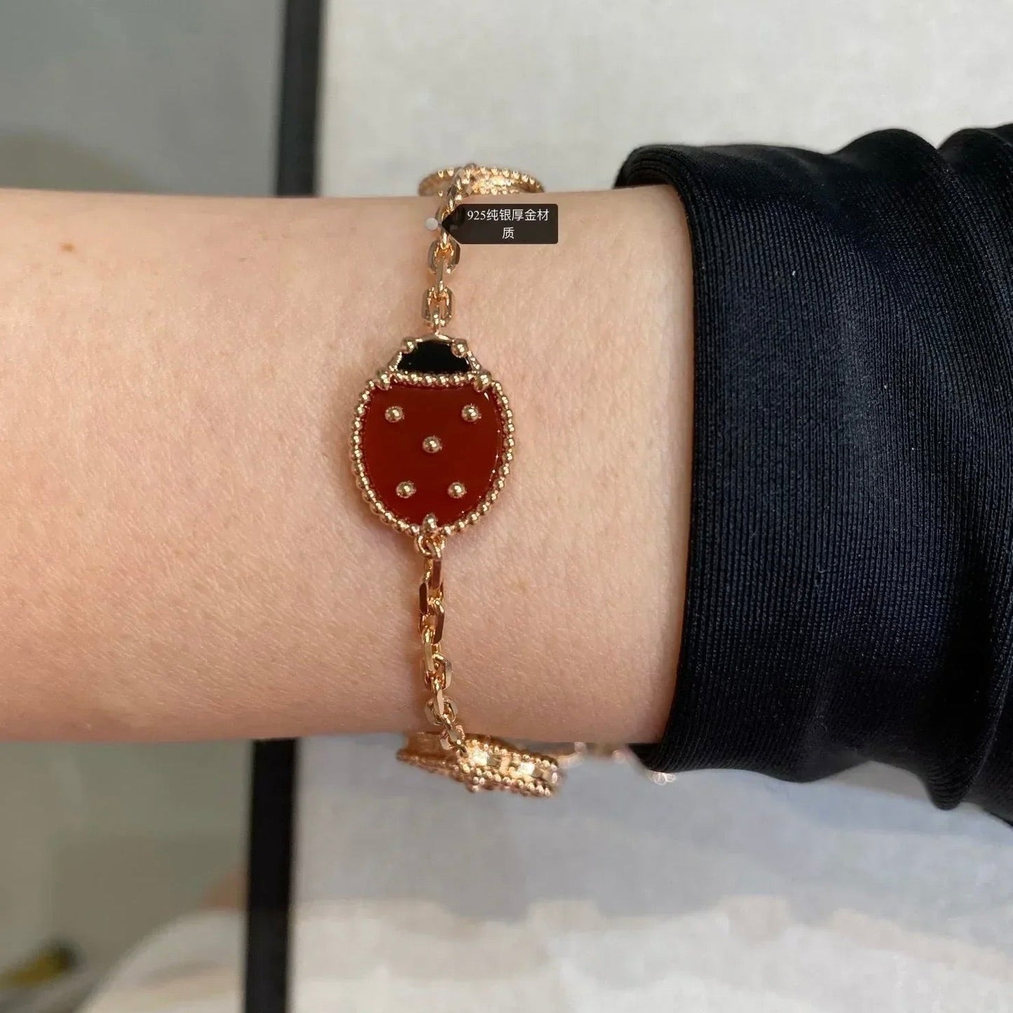 [Baslove]Armband mit Glücksfeder-Motiv 5