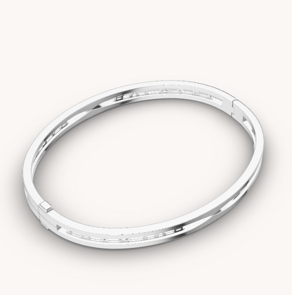 [Baslove]ZERO 1 SPIRAL LOGO SILBERARMBAND