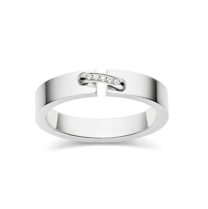 [Baslove]ALLIANCE LIENS VIDENCE DIAMANT 4MM RING