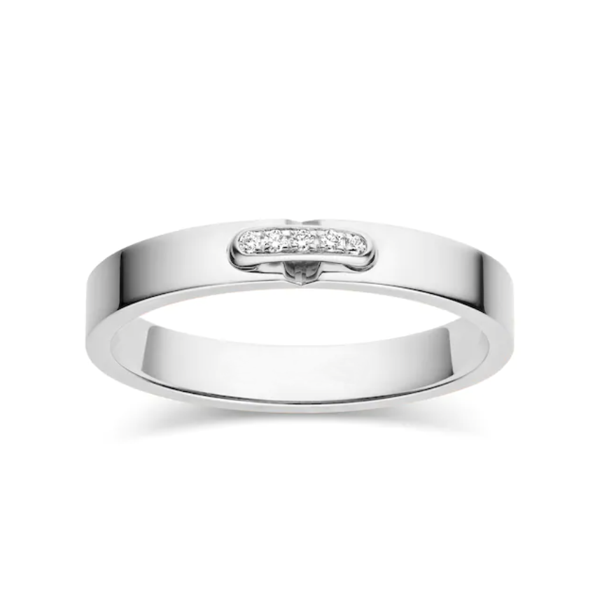 [Baslove]ALLIANCE LIENS VIDENCE DIAMANT 3MM RING