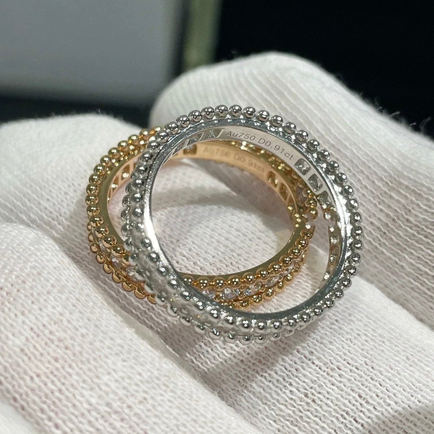 [Baslove] PERLEE DIAMANT ROSÉGOLDRING