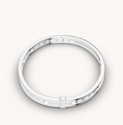 [Baslove]ZERO 1 SPIRAL LOGO SILBERARMBAND