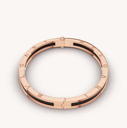 [Baslove]ZERO 1 ROSGOLD MIT SCHWARZEM KERAMIKARMBAND