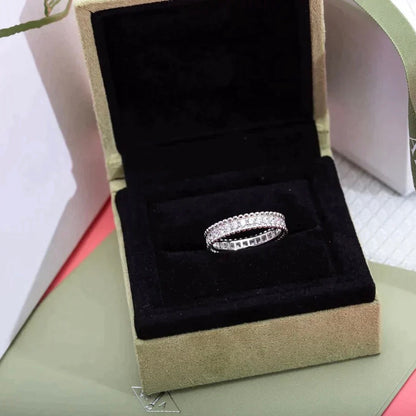 [Baslove] PERLEE DIAMANT SILBERRING