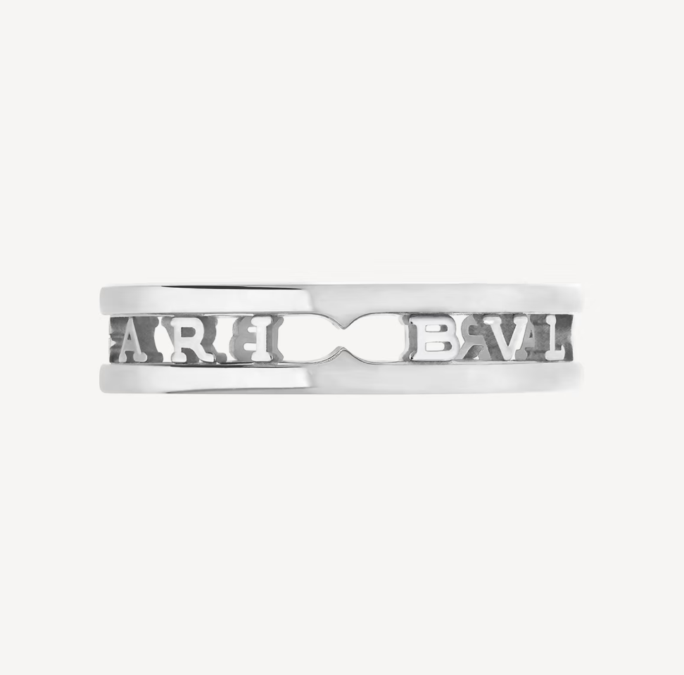 [Baslove]ZERO 1 ONE-BAND MIT DURCHBROCHENEM LOGO-SPIRALRING