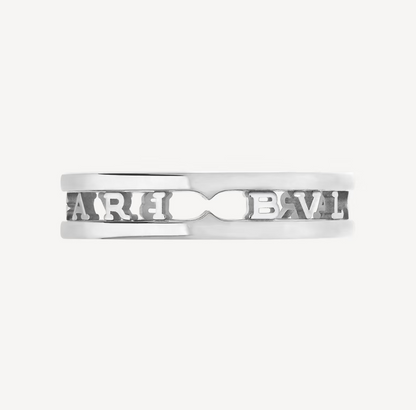 [Baslove]ZERO 1 ONE-BAND MIT DURCHBROCHENEM LOGO-SPIRALRING
