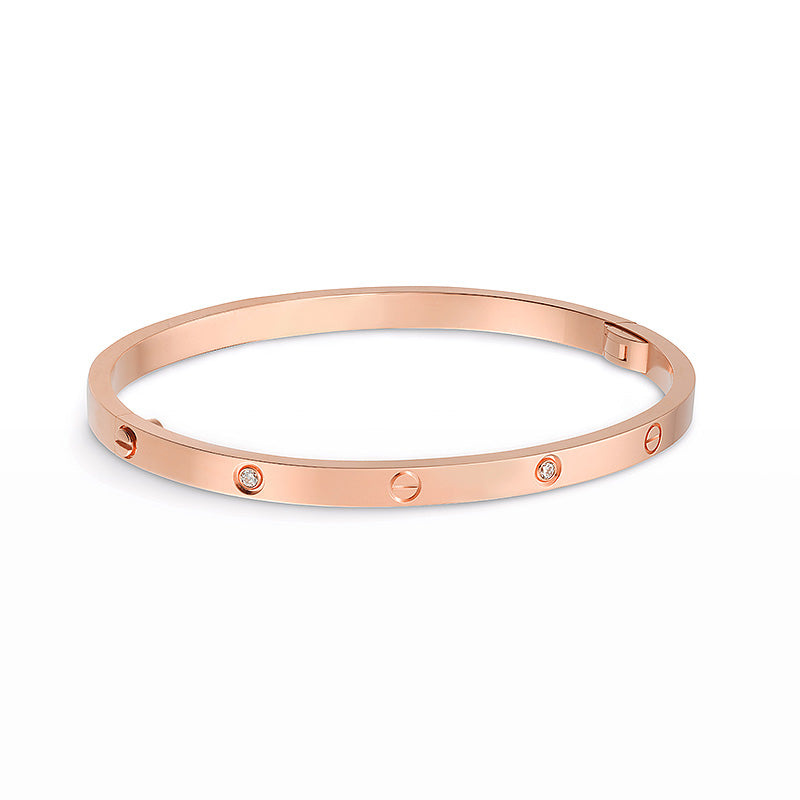[Baslove] LIEBE ARMBAND 3,65 MM 6 DIAMANTEN