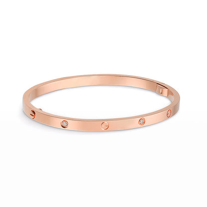 [Baslove] LIEBE ARMBAND 3,65 MM 6 DIAMANTEN